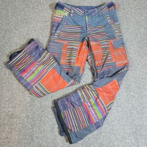 Burton Youth L DryRide Snowboard Pant Mountain Sherpa Patchwork Room To Grow Ski